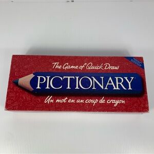 Pictionary Game Quick Draw Red Box Vtg 1998 Milton Bradley 99.9% Complete Hasbro
